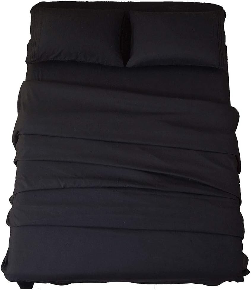 Bed Sheet Set Super Soft Microfiber 1800 Thread Count Luxury Egyptian Sheets