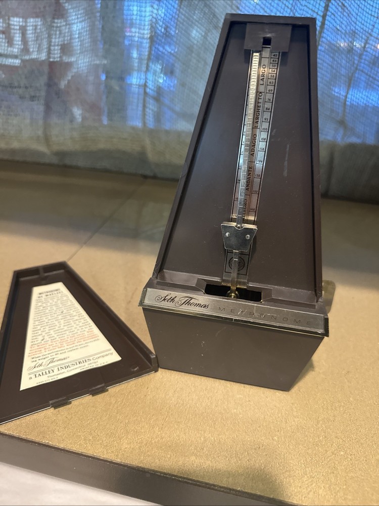 Seth Thomas 1104A Conductor Metronome Working Plastic Wind-up