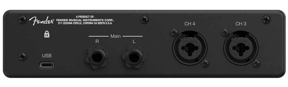 Fender Quantum LT 4 USB-C Bus Powered Recording Interface 4x2, 24 bit/192 kHz