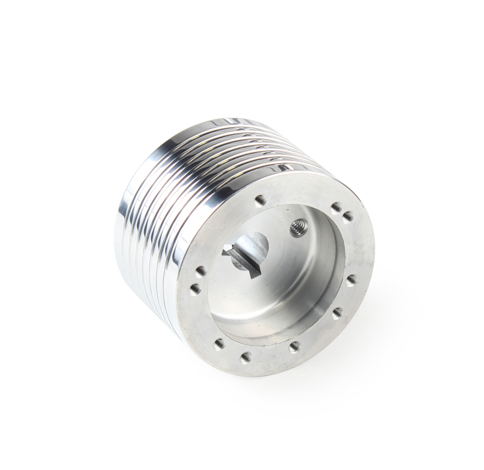 3/4" Keyway Marine Boat Steering Wheel Hub Adapter Polished Grant 5 and 6 hole