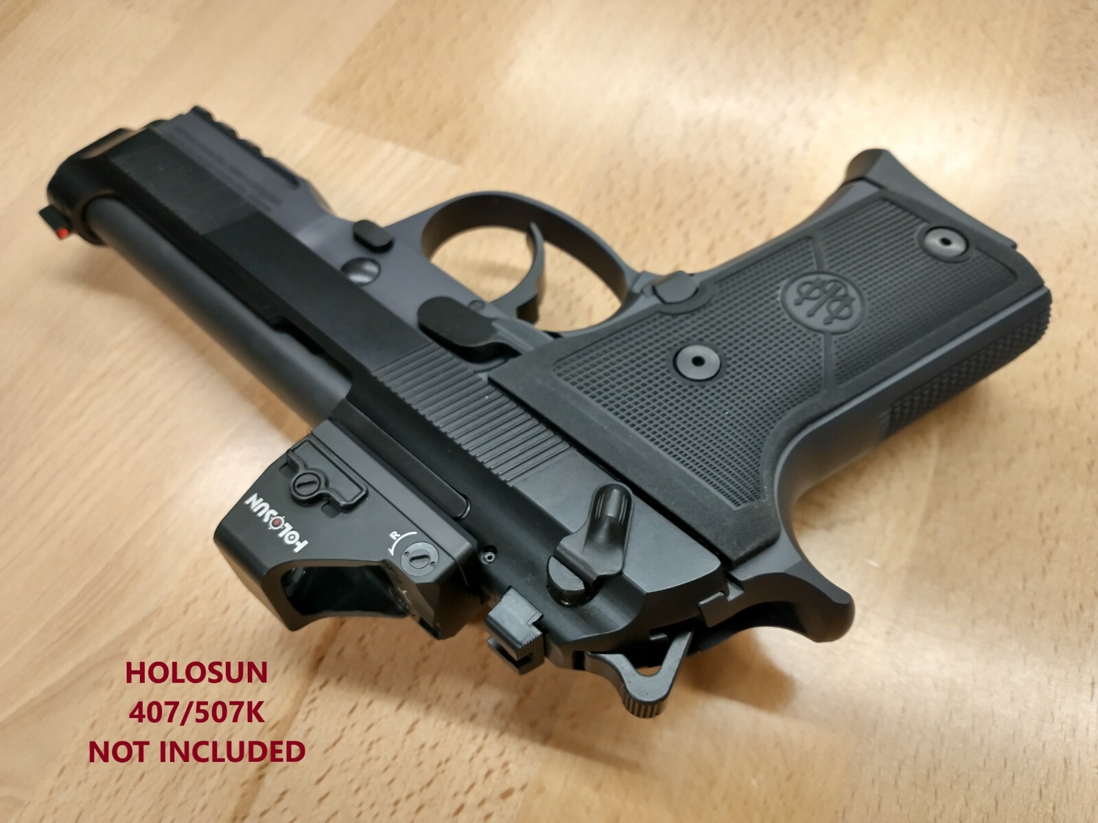 HOLOSUN 407K 507K RED DOT SIGHT MOUNT PLATE FOR BERETTA 92X RDO, MADE IN USA