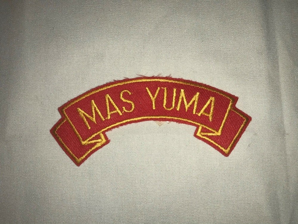 MCAS USMC MAS Yuma TAB Red patch for Vest Jacket