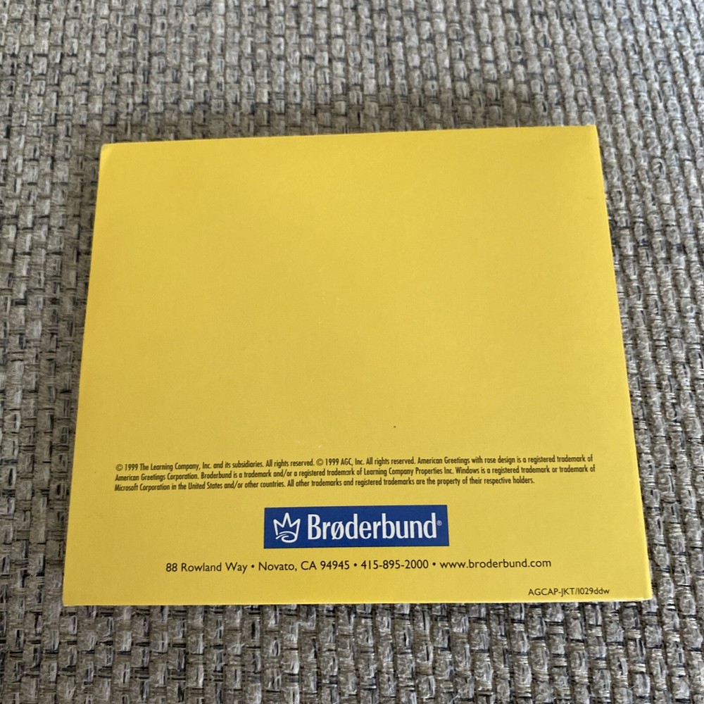 AMERICAN GREETINGS CREATAPARTY, Windows 95/98, BRODERBUND