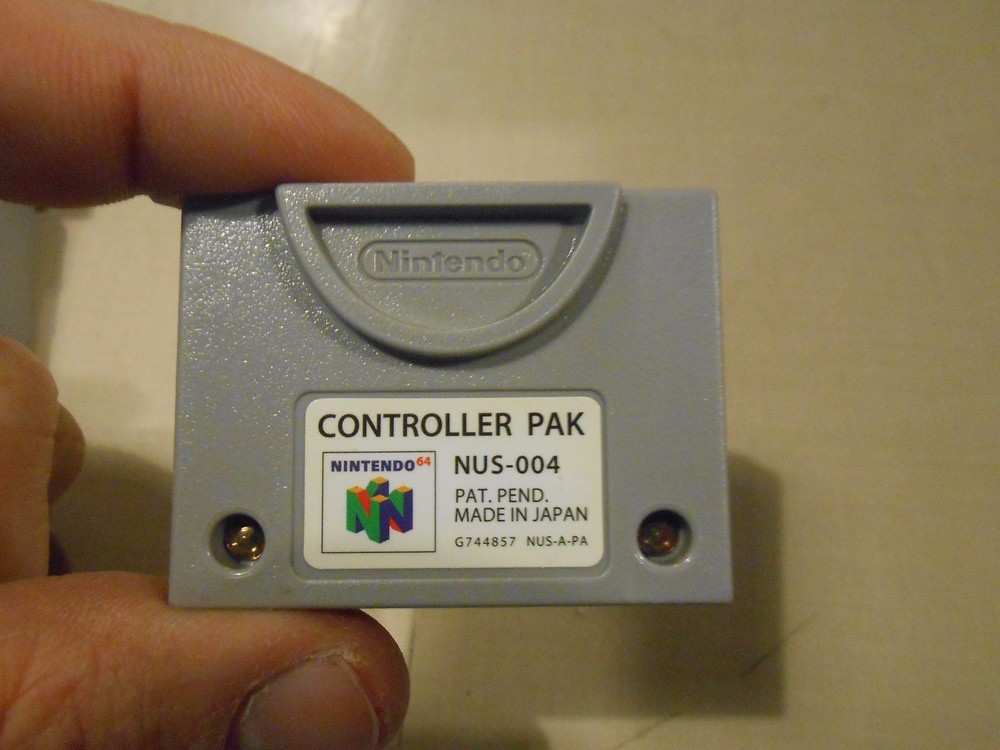 Nintendo 64 N64 Official Memory Card/Controller Pak/Pack AUTHENTIC Tested/Erased