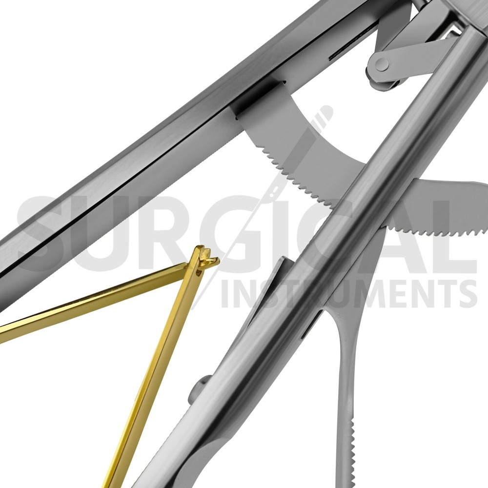Sinus Needle Holder V Type 5 X 330mm Laparoscopy Laparoscopic Endoscope Forceps