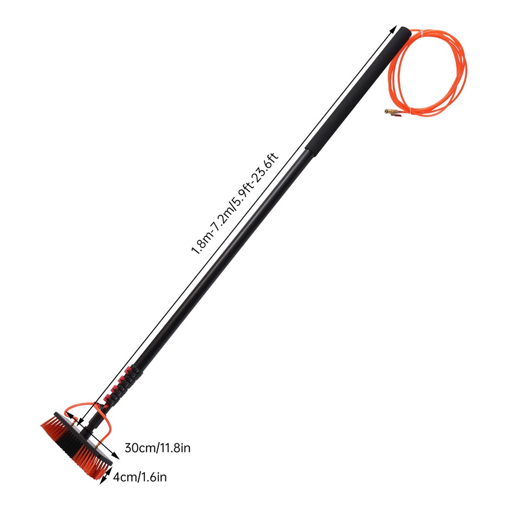 Solar Panel Cleaning Brush & Pole Kit Window Cleaner Solar Panel Cleaning System
