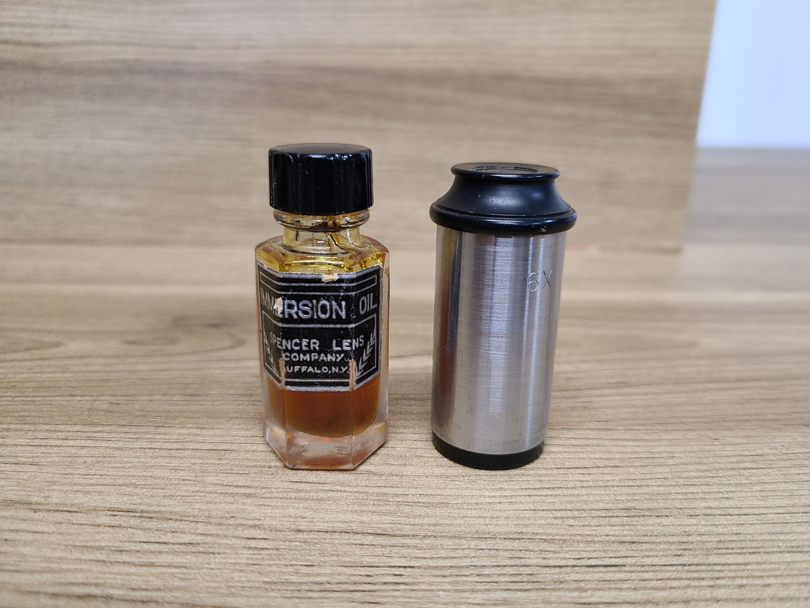 Vintage Spencer Buffalo USA Monocular Microscope Carl Zeiss Lens and Scopelite