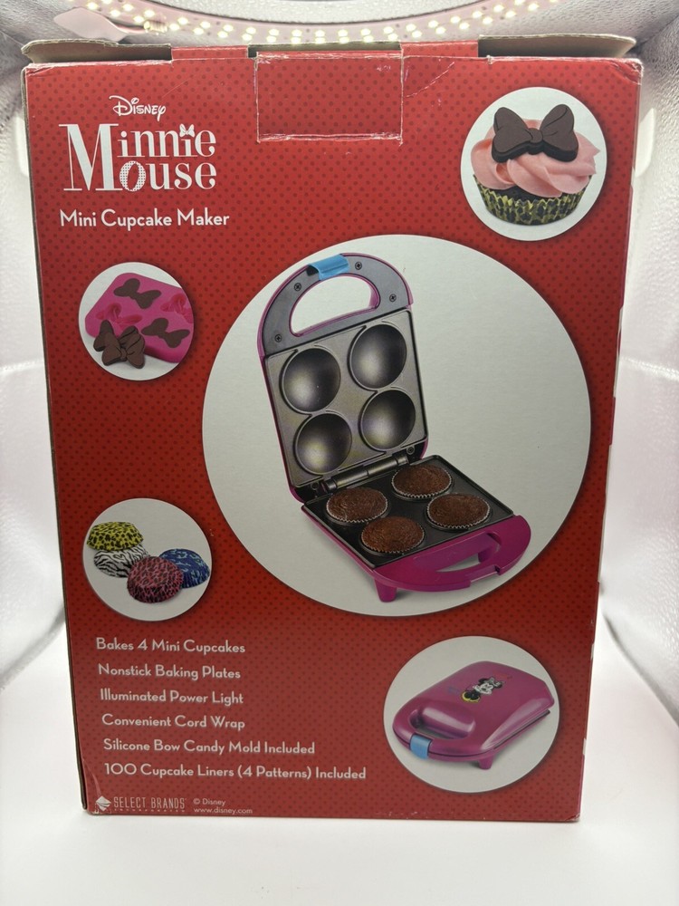 Disney DMG-7 Minnie Mouse Cupcake Maker Mini, Pink + Liners