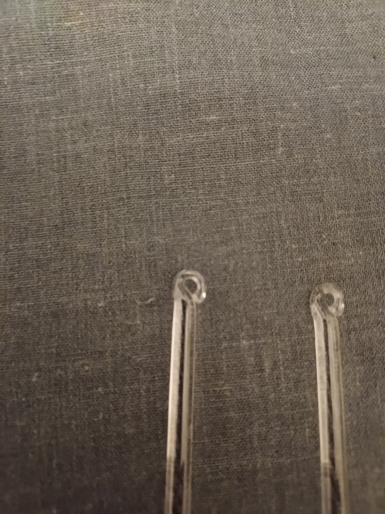 2 Raindrop chandelier drops 13cm long