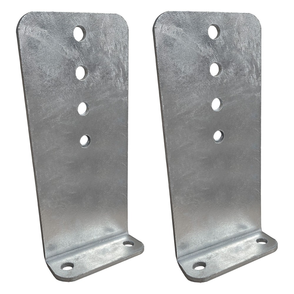 2 Pack - 12" Galvanized L-Type Boat Trailer Bunk Bracket, Heavy Duty