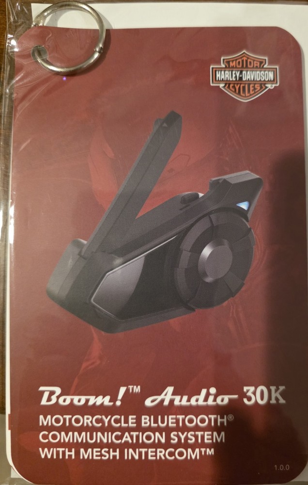 Harley Davidson Boom! Audio 30K Helmet Headset Single Bluetooth