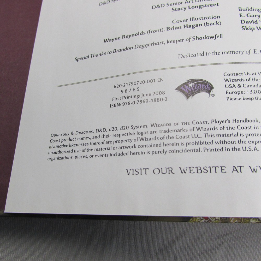 Dungeon Dragons 4th Edition Master's Guide Roleplaying Game Core Rules Book