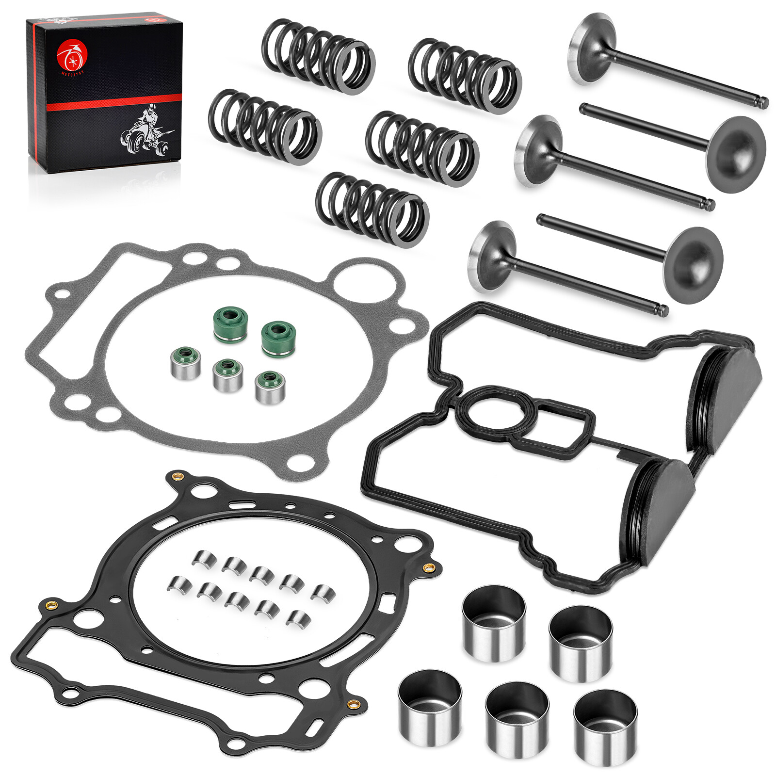 Intake Exhaust Valve & Gasket Seal Kit For Yamaha YFZ450 2004-09 | YFZ450X 2008