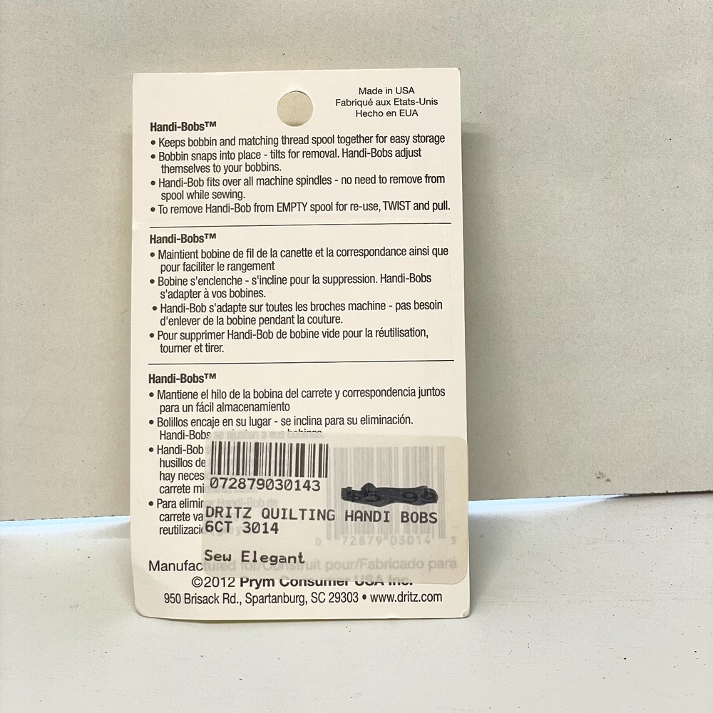 Dritz Quilting Handi Bobs 6/Pkg 072879030143
