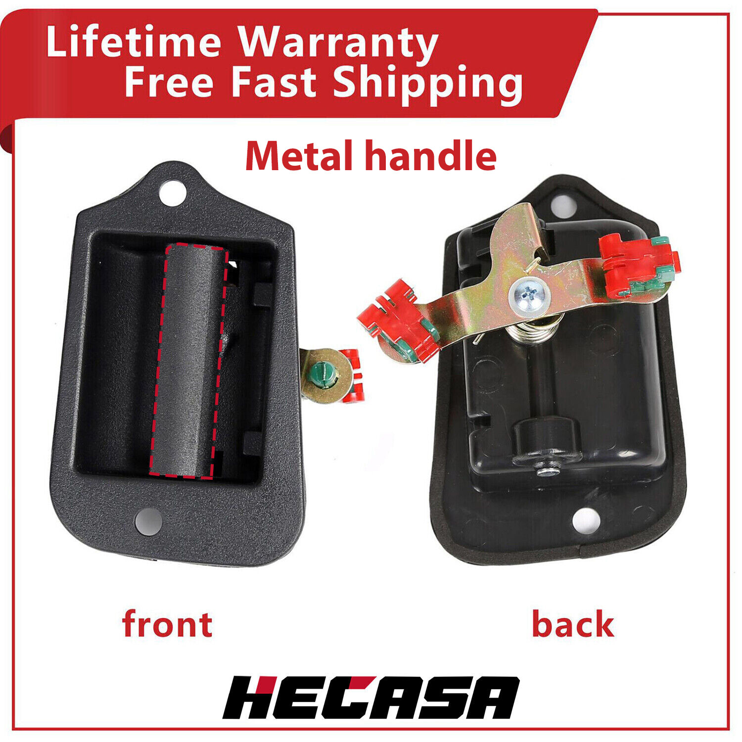 Metal Cargo Extended Cab 3rd Third Side Door Handle for Chevy S10 Pickup Upgrade