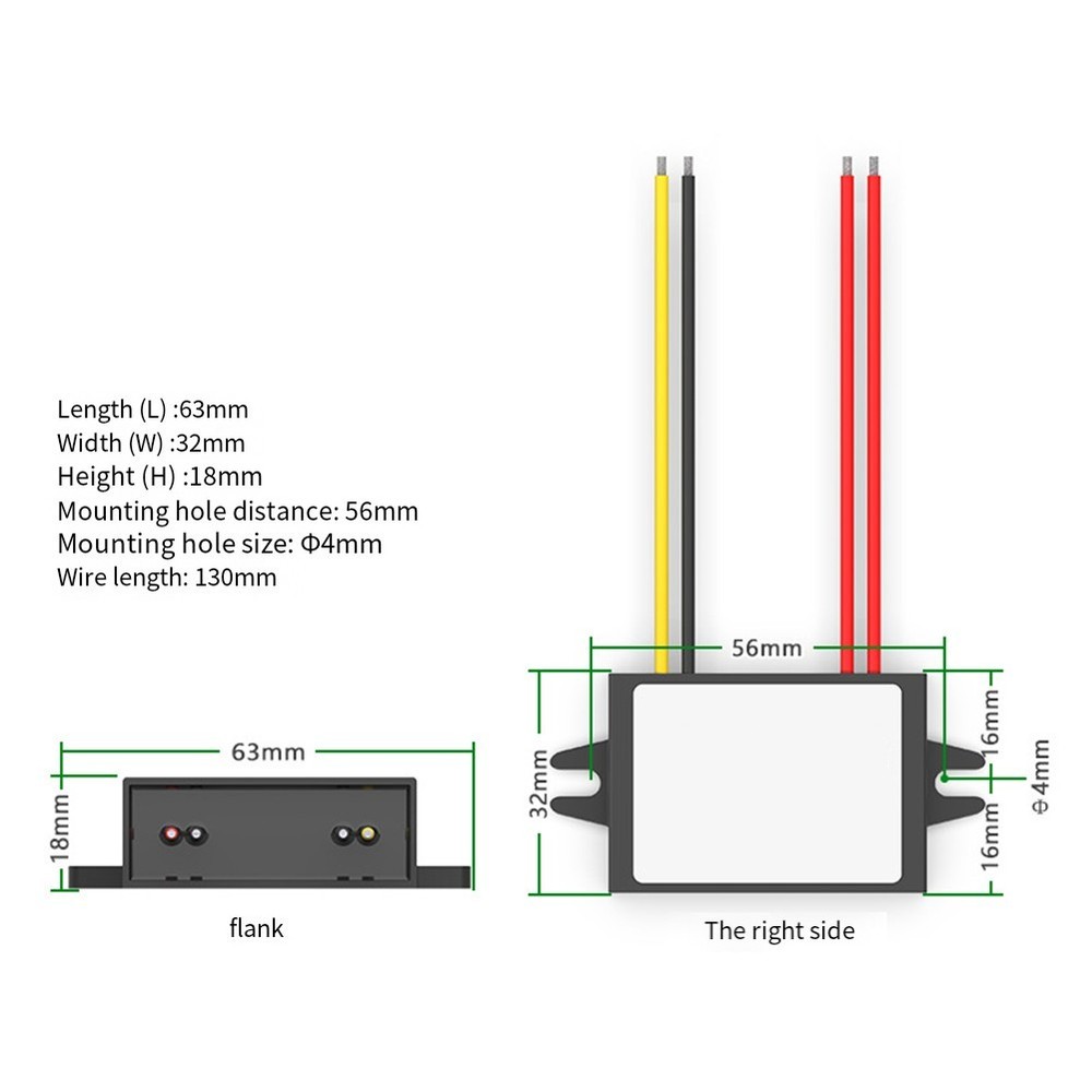 Practical Waterproof ACDC Adapter Designed for Car Audio Systems and LCD TVs