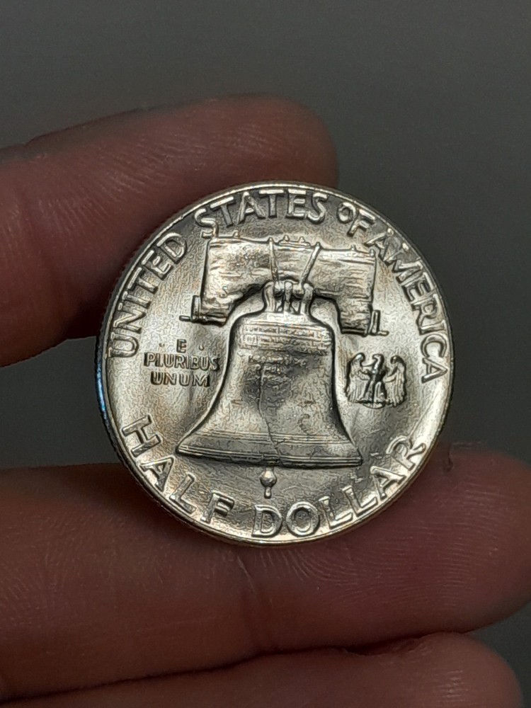 1955- P Franklin Half Dollar BU