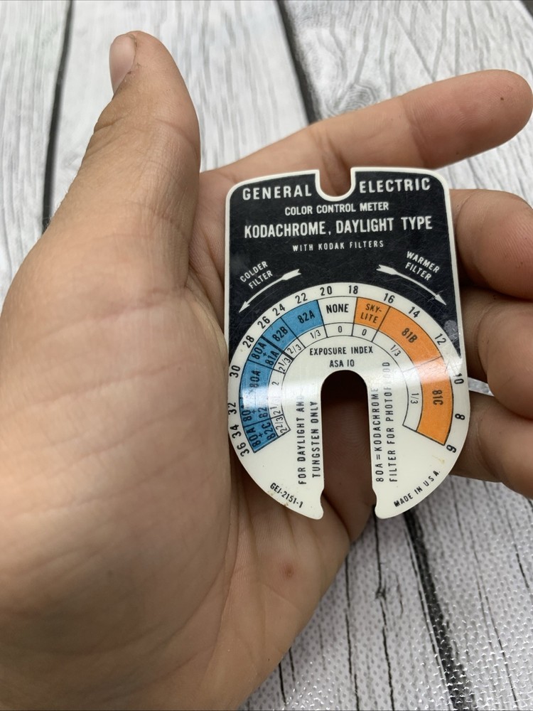 GENERAL ELECTRIC Color Control Meter SLIDES Only 3 All Different