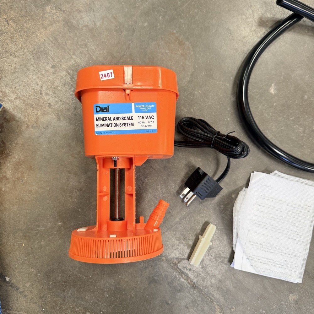 Dial 1541 Orange 115 Volt Mineral & Scale Purge Pump *MISSING MOUNTING BRACKET*