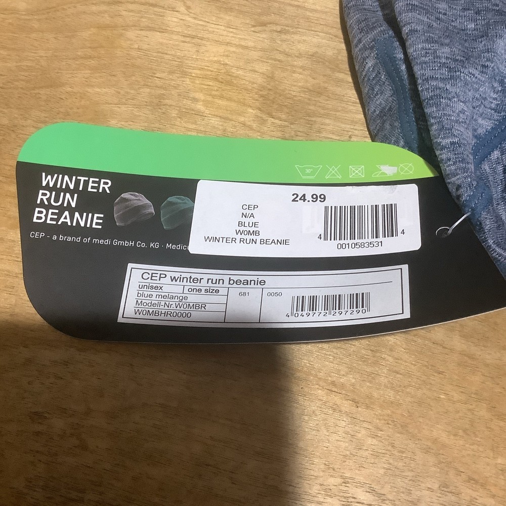 CEP Winter Run Beanie Blue One Size