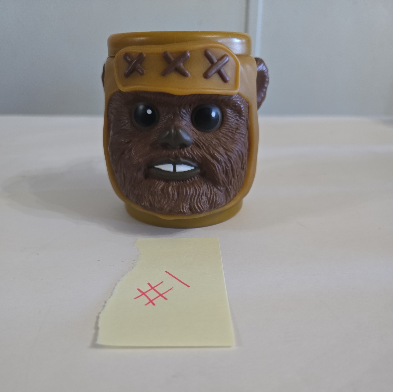EWOK Mug Cup Star Wars Return of the Jedi 3D Plastic 3.5" Applause 90's