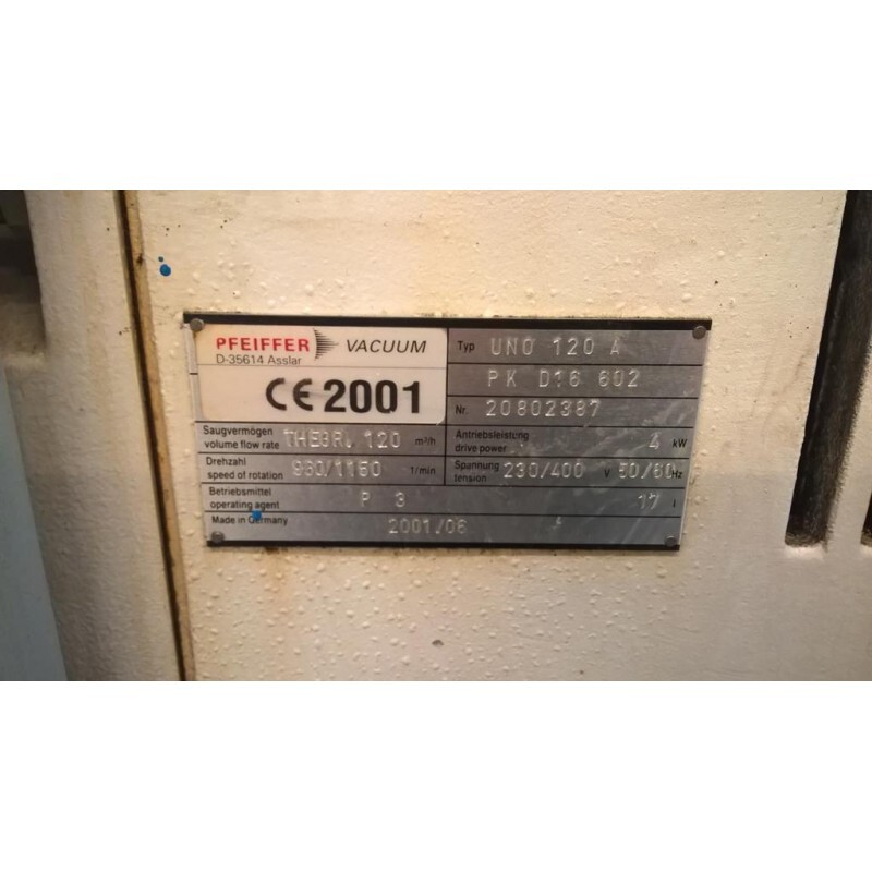 Pumping system Pfeiffer UNO 120A / WKP500A