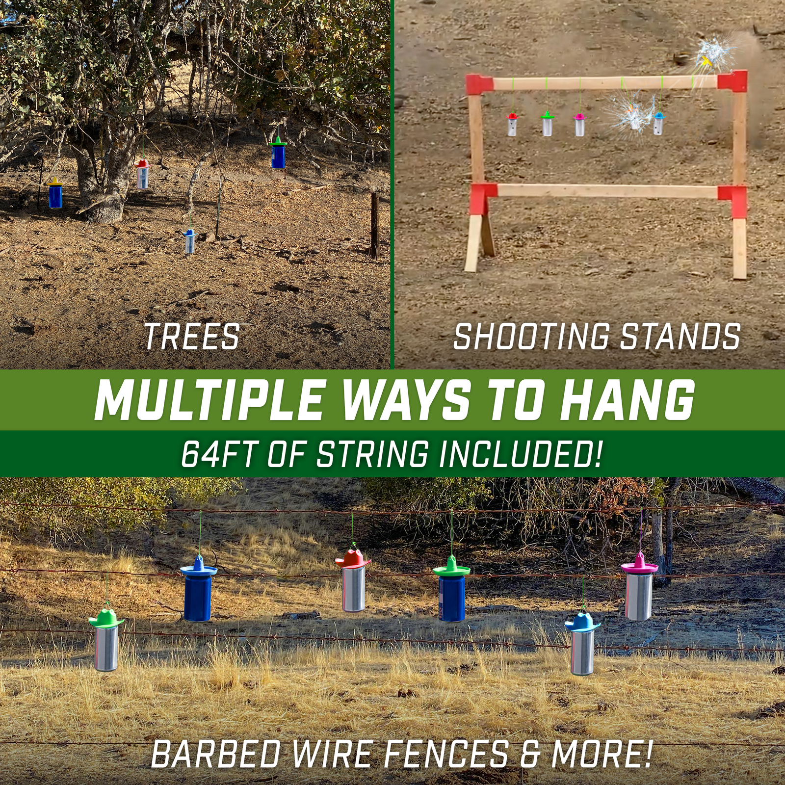 GoSports Outdoors Shatterproof Target Blast Bottles - 6 Pack