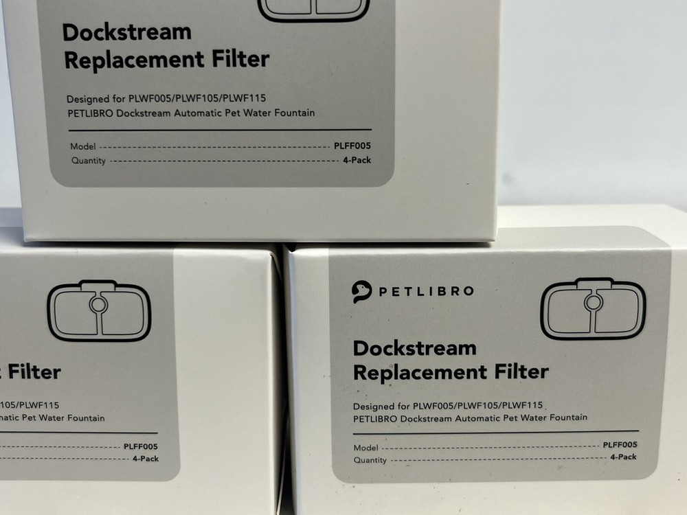 PETLIBRO 12 Replacement Dockstream Filter PL-FF005-02W (3 Boxes Of 4)