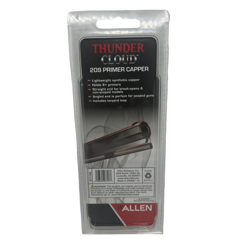 Allen Thunder Cloud 209 Primer Capper for Muzzleloader Black Powder 87118A Deer