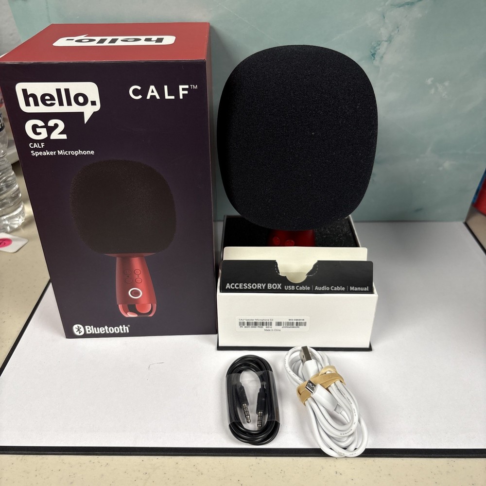 Calf G2 Bluetooth Karaoke Speaker Microphone read description