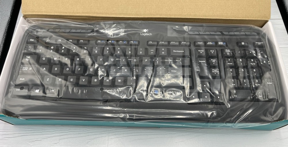 Logitech MK320 Wireless Keyboard & Mouse Combo, Multimedia Hot Keys, Black