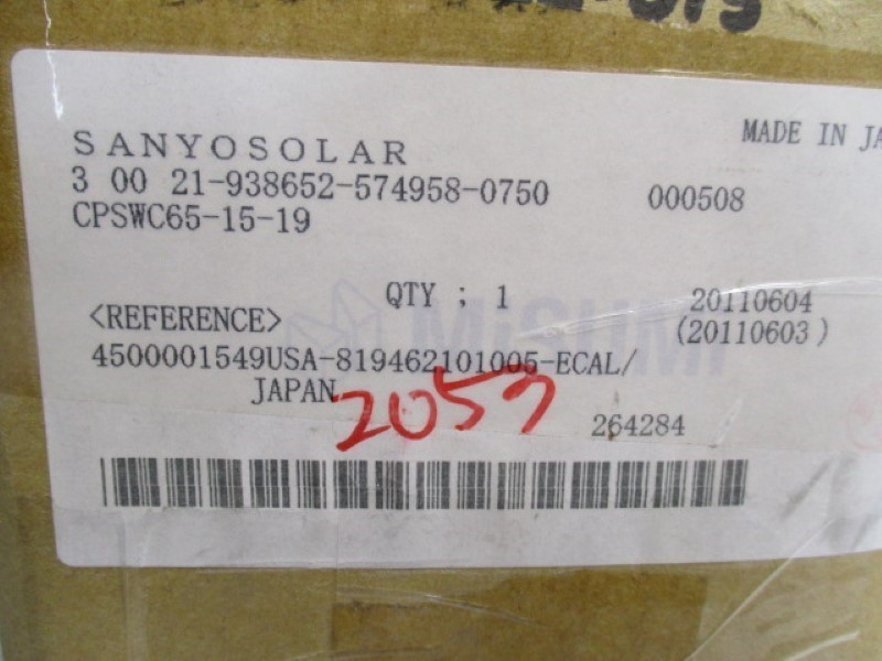 SANYO SOLAR CPSWC65-15-19 COUPLING NSMP