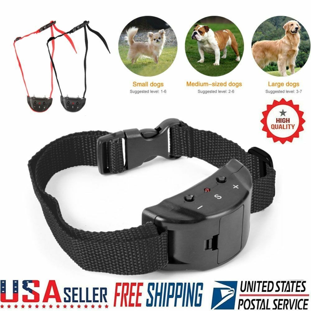 Automatic Anti Bark Barking Dog Shock Control Collar Device Small Medium Large