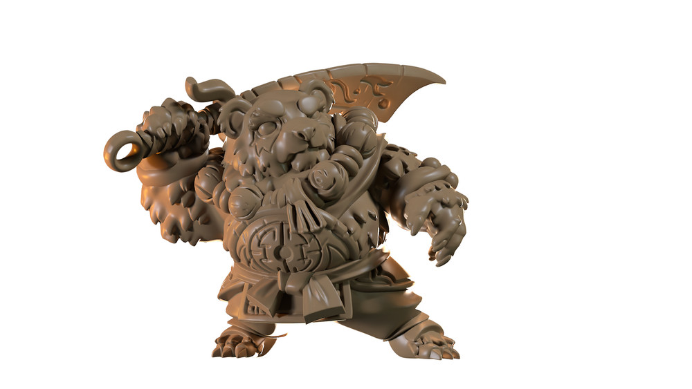 Capsule Chibi - Panda Warrior