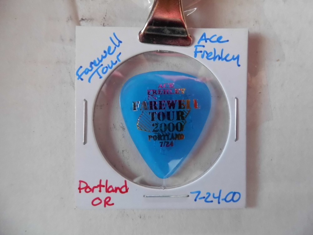 KISS "ACE FRAHLEY"~FAREWELL TOUR GUITAR PICK~7/24/00 (7/1)