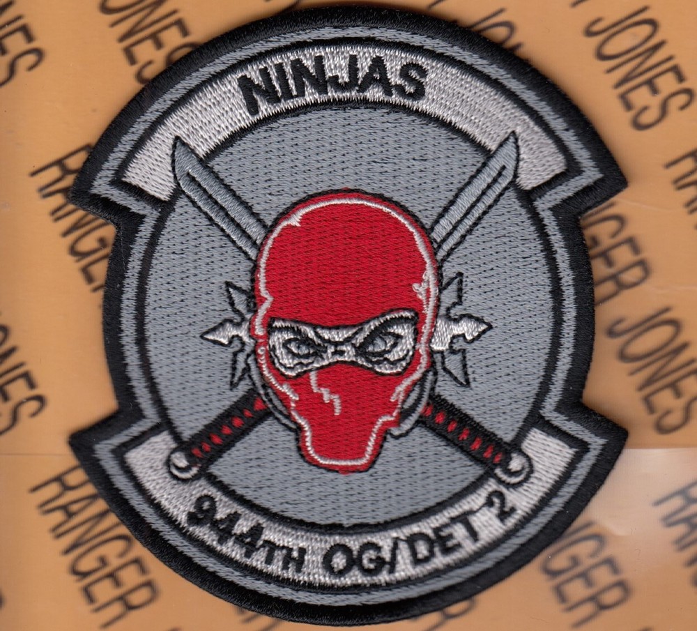 USAF Air Force Det 2 944th Operations Group OG ~3.75" patch c/e Gray