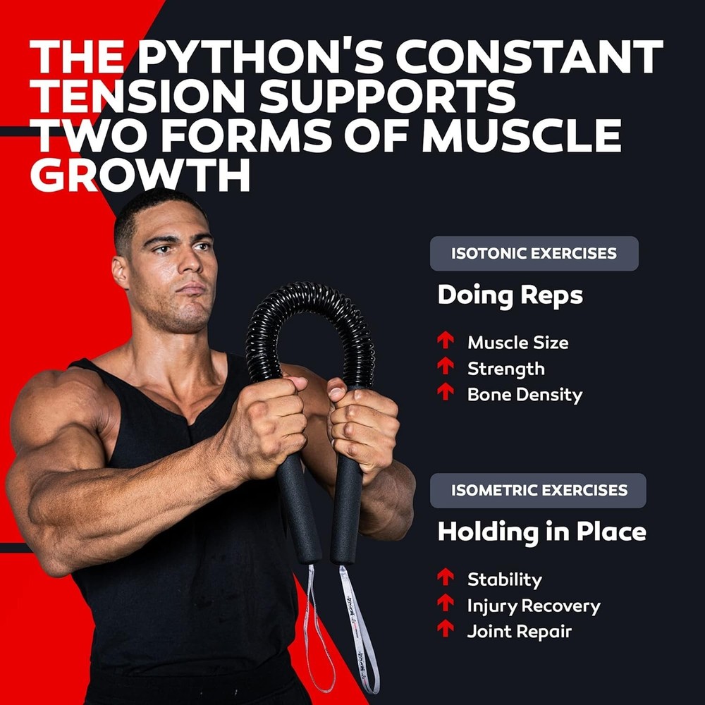 Python Power Twister Bar for Upper Body Strength – Adjustable Resistance Workout