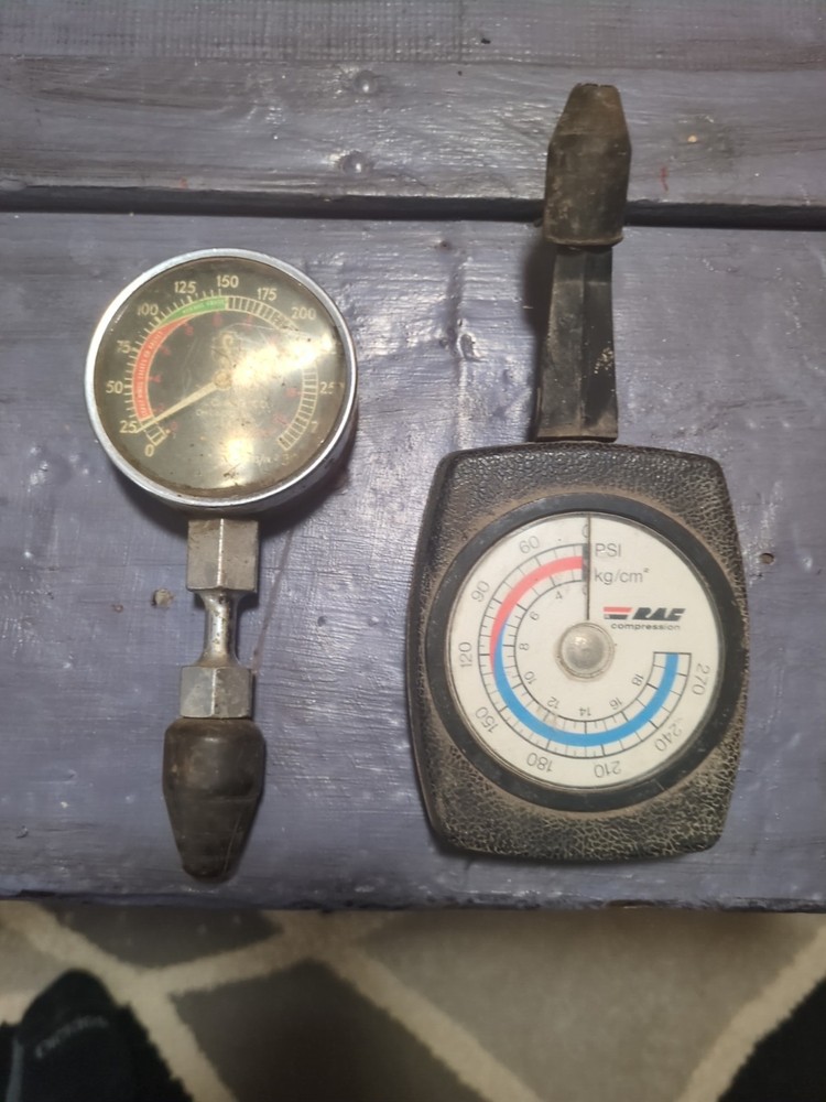 Two Vintage Compression Testers Sonco And RAE