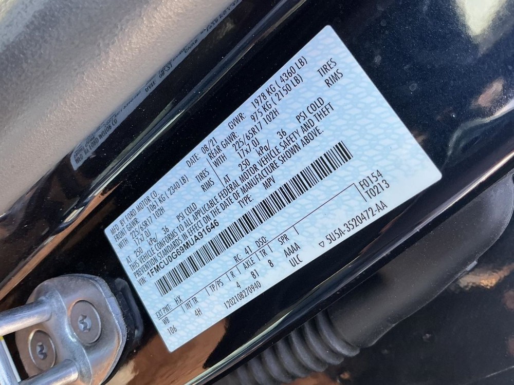 Console Front Floor Fits 20-22 ESCAPE 4979247