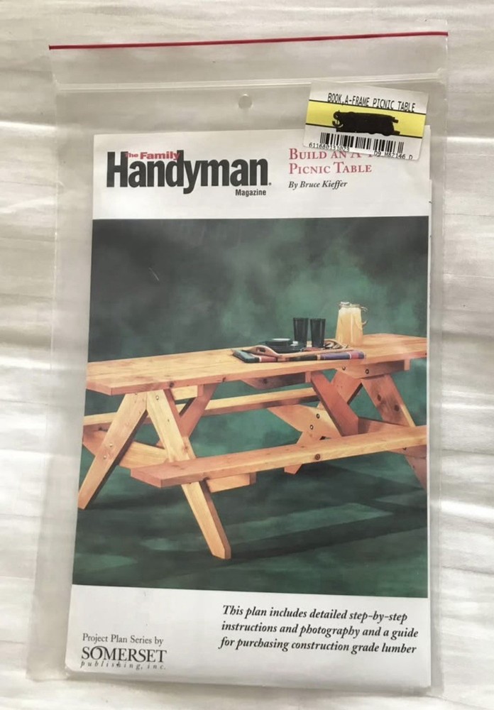 Building Plans - Deck - Picnic table - Hall bench￼YOUR CHOICE