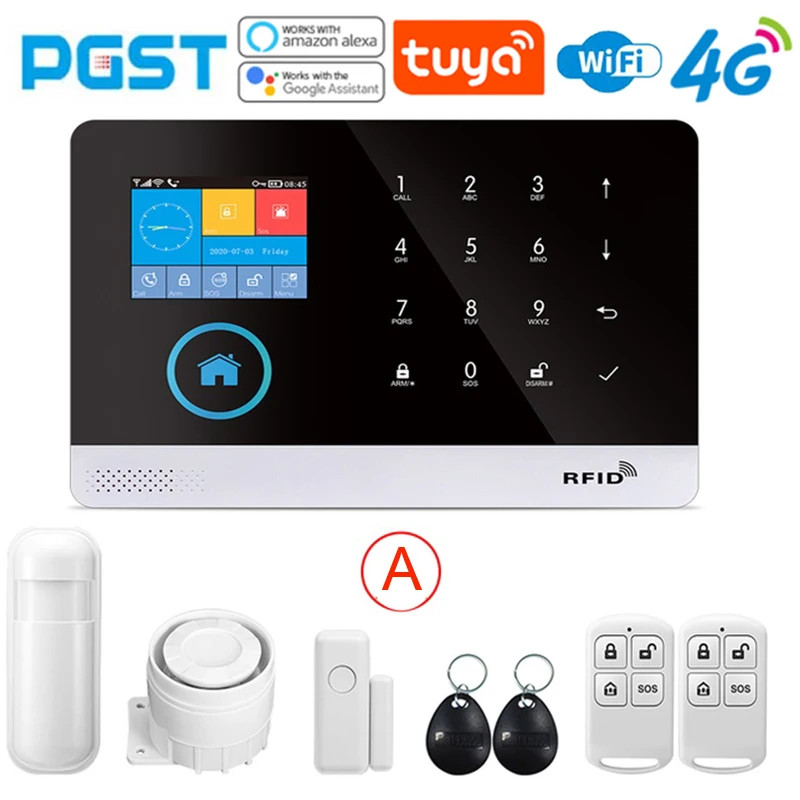 Latest Version Alarm System,WiFi,4G,intelligent Voice Control, APP Push Function