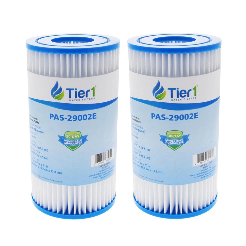 Fits Intex 29002E Type A Filter Cartridge for Easy Set Pools (2 Pack)