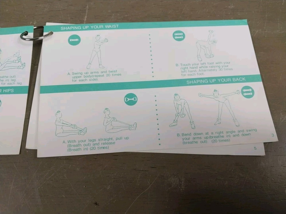 TwinBird Stylish Gear-3 Portable Exercise Set/manual