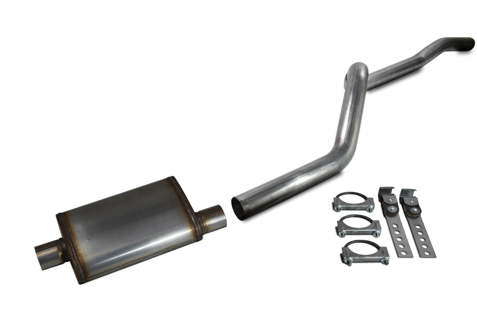 84-01 Jeep Cherokee XJ 4.0L 2.5" Aluminized Exhaust Kit Jones Muffler Rear Exit