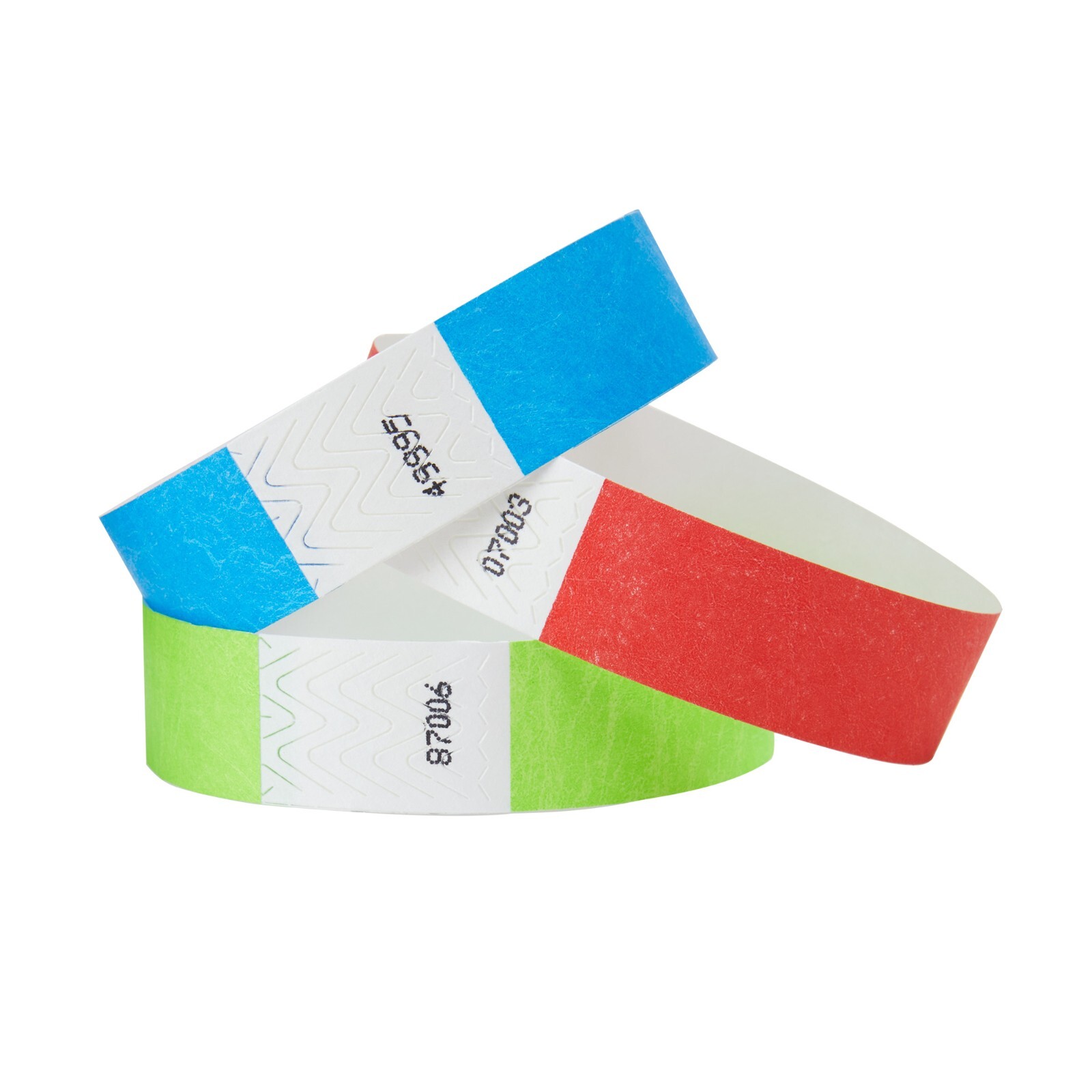1,000 Count Wristbands, Pick Your Color, Tyvek Material, Security Bracelets