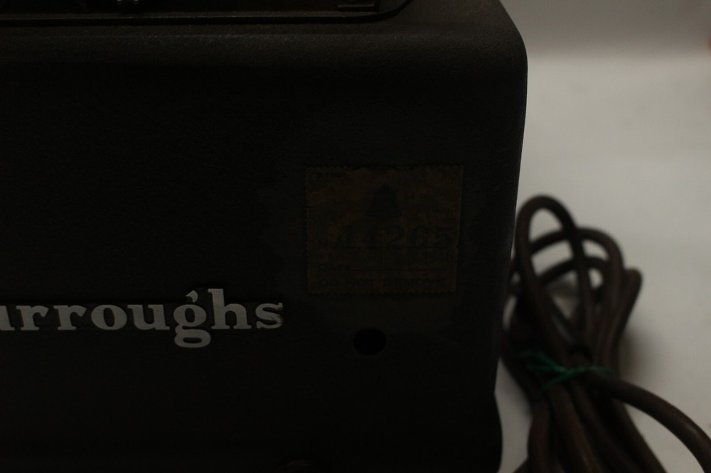 Vintage Burroughs 9 Row Adding Machine Part #44265 Year 1946