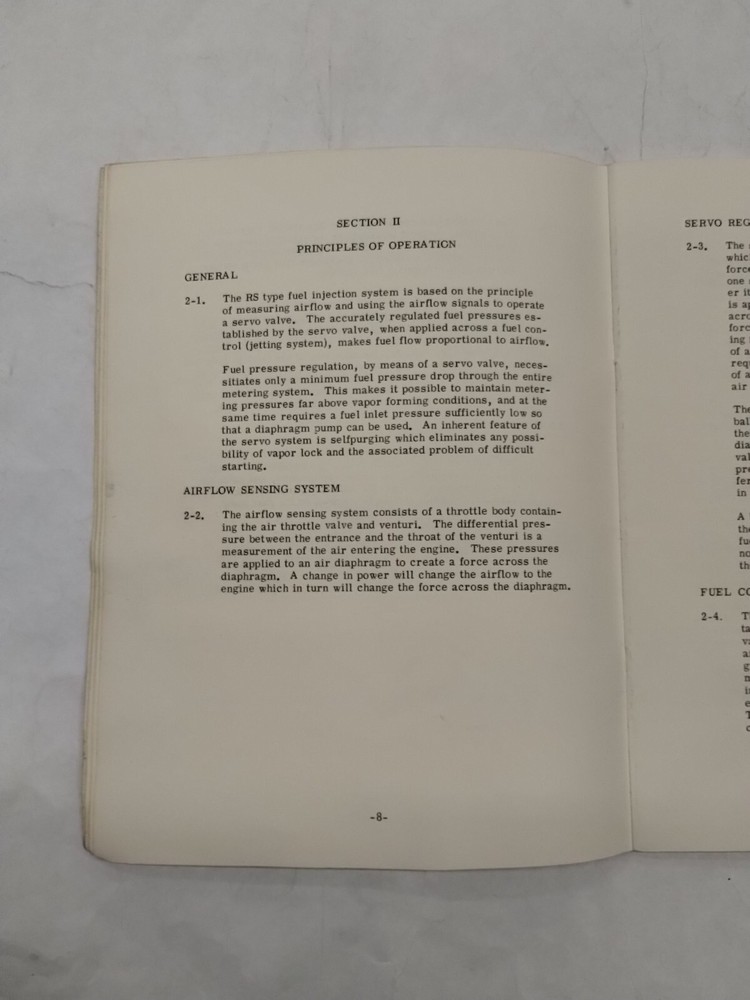 Bendix RS Fuel Injection System Preliminary Service Manual-Original