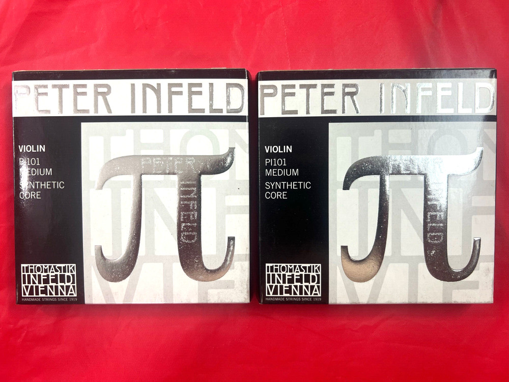 2 x 100% Authentic Thomastik Peter Infeld Violin String  Set 4/4 with Tin E