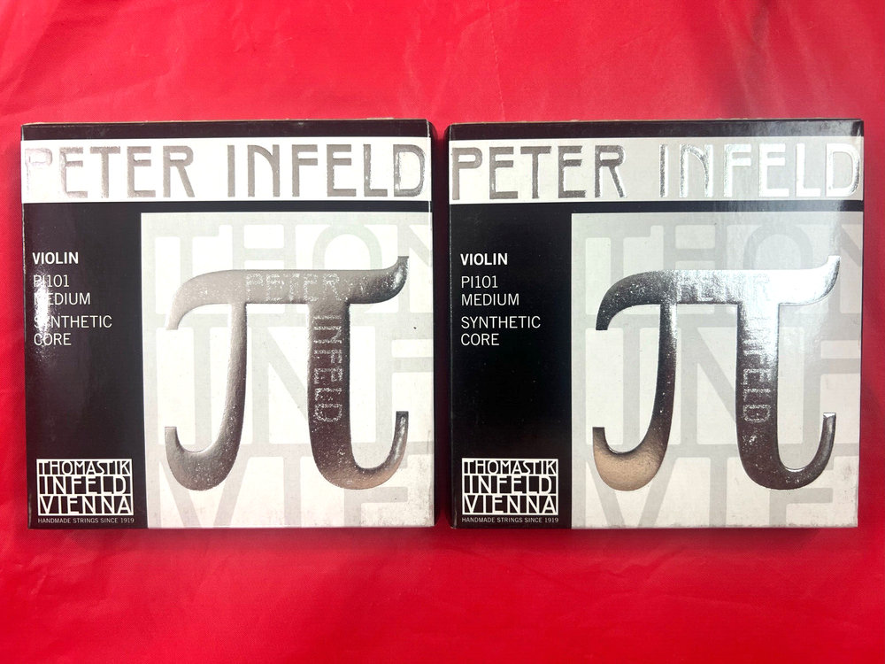 2 x 100% Authentic Thomastik Peter Infeld Violin String Set 4/4 with Tin E