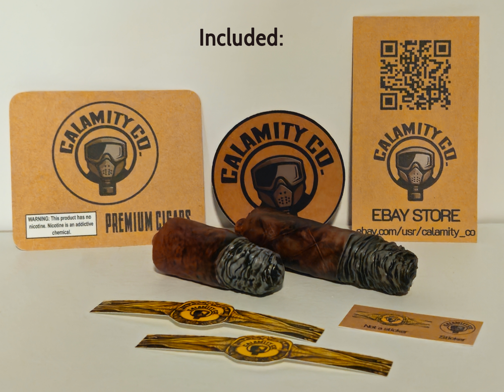 Paintball Prop Cigars accessory (Designed for Flex Bottoms) Quantity of 2